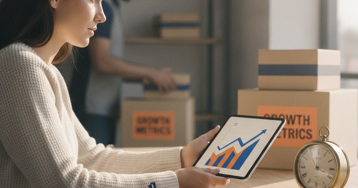 Dueno de negocio de paqueteria calculando en cuanto tiempo se paga solo su software de gestion de envios